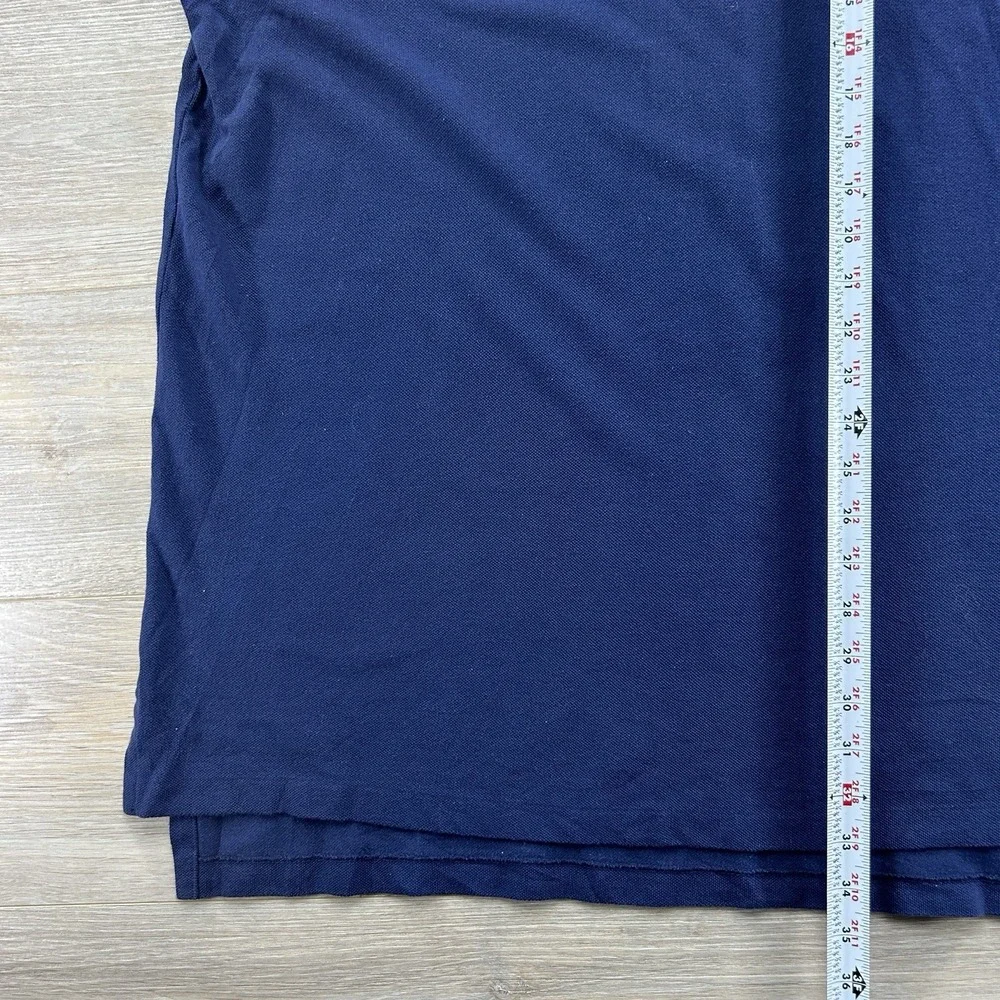 Polo Ralph Lauren 4XB  Polo Shirt‎ Big & Tall Iconic Mesh Navy Blue Red Pony
